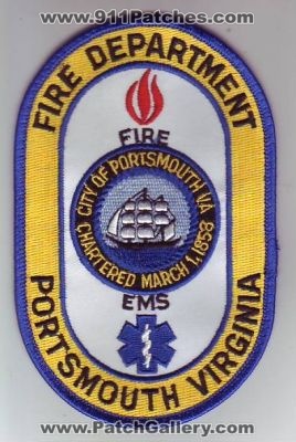 Portsmouth Fire Department (Virginia)
Thanks to Dave Slade for this scan.
Keywords: city of ems