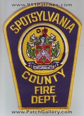Spotsylvania County Fire Department (Virginia)
Thanks to Dave Slade for this scan.
Keywords: dept.
