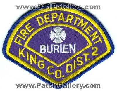 Burien Fire Department King County District 2 (Washington)
Scan By: PatchGallery.com
Keywords: dept. co. dist. number no. #2