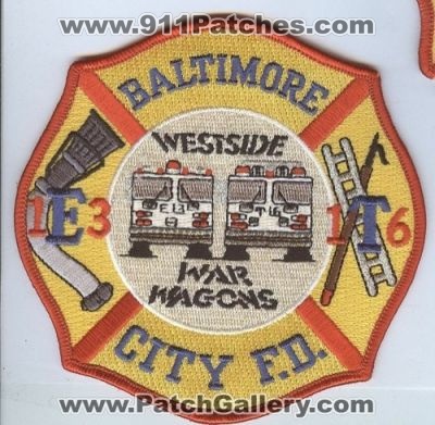 Baltimore City Fire Engine 13 Truck 16 (Maryland)
Thanks to Brent Kimberland for this scan.
Keywords: f.d. fd department