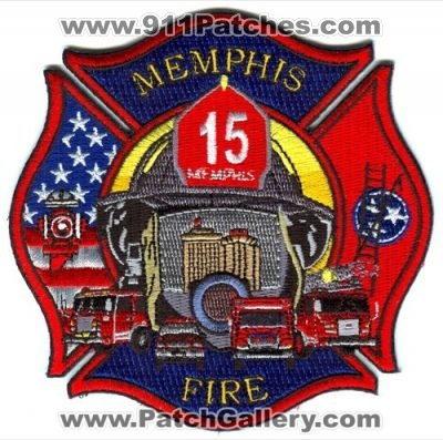 Memphis Fire Department Truck 15 Patch (Tennessee)
Scan By: PatchGallery.com
Keywords: dept. mfd company co. station
