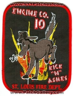 Saint Louis Fire Department Engine Company 10 Patch (Missouri)
Scan By: PatchGallery.com
Keywords: st.l.f.d. dept. stlfd station co. kick "n" ashes donkey