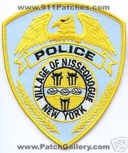 Nissequogue Police (New York)
Thanks to apdsgt for this scan.
Keywords: village of