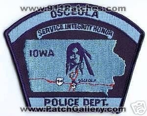 Osceola Police Department (Iowa)
Thanks to apdsgt for this scan.
Keywords: dept.