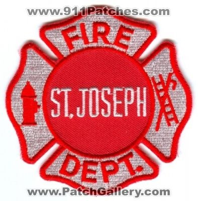 Saint Joseph Fire Department Patch (Missouri)
[b]Scan From: Our Collection[/b]
Keywords: st. dept.