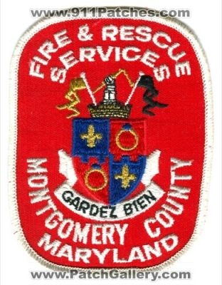 Montgomery County Fire & Rescue Services Patch (Maryland)
[b]Scan From: Our Collection[/b]
Keywords: and