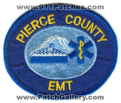 Pierce County Emergency Medical Technician EMT Patch (Washington)
Scan By: PatchGallery.com
Keywords: co. e.m.t. ems