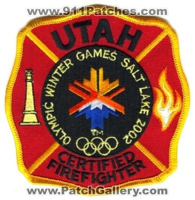 Utah State Certified Firefighter Salt Lake 2002 Winter Olympics Patch (Utah)
Scan By: PatchGallery.com
Keywords: games