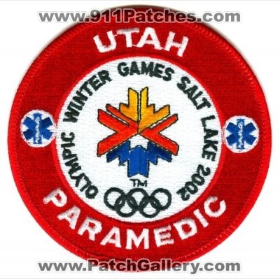 Utah Olympic Winter Games Salt Lake 2002 Paramedic Patch (Utah)
Scan By: PatchGallery.com
Keywords: ems olympics