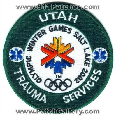 Utah Olympic Winter Games Salt Lake 2002 Trauma Services Patch (Utah)
Scan By: PatchGallery.com
Keywords: ems olympics