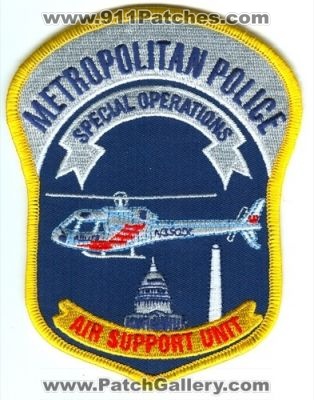 Metropolitan Police Department Special Operations Air Support Unit (Washington DC)
Scan By: PatchGallery.com
Keywords: dept. helicopter