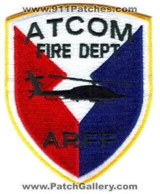 Aviation Troop Command ATCOM Fire Department ARFF US Army Military Patch (Alabama)
Scan By: PatchGallery.com
Keywords: dept. helicopter aircraft airport rescue firefighter firefighting