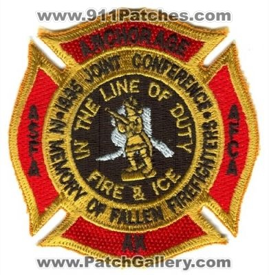 1995 Alaska Joint Fire Conference (Alaska)
Scan By: PatchGallery.com
Keywords: asfa afca state firefighters association chiefs department dept. ak