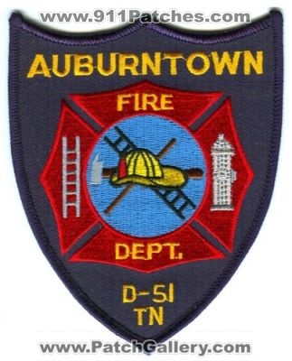 Auburntown Fire Department (Tennessee)
Scan By: PatchGallery.com
Keywords: dept. d-51 d51 tn