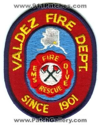 Valdez Fire Department (Alaska)
Scan By: PatchGallery.com
Keywords: dept. ems dive rescue scuba