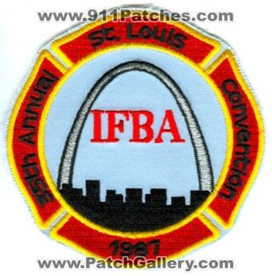 International Fire Buff Associates 35th Annual Saint Louis Convention 1987 (Missouri)
Scan By: PatchGallery.com
Keywords: ifba st.