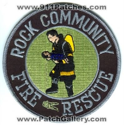 Rock Community Fire Rescue Department Patch (Missouri)
Scan By: PatchGallery.com
Keywords: comm. dept.