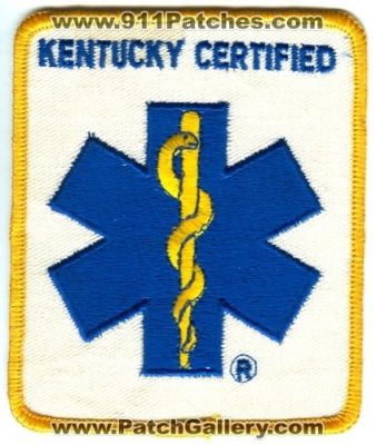 Kentucky Certified Emergency Medical Services EMS Patch (Kentucky)
Scan By: PatchGallery.com
Keywords: state ambulance