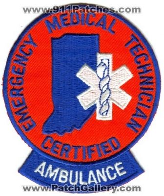 Indiana State Certified Emergency Medical Technician Ambulance (Indiana)
Scan By: PatchGallery.com
Keywords: ems emt