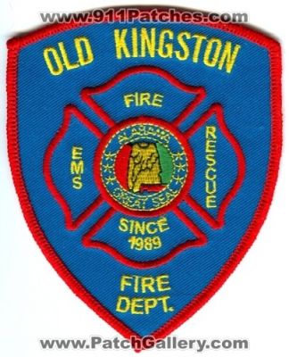 Old Kingston Fire Department (Alabama)
Scan By: PatchGallery.com
Keywords: dept. ems rescue