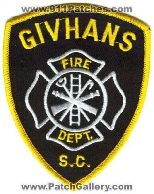 Givhans Fire Department Patch (South Carolina)
Scan By: PatchGallery.com
Keywords: dept. s.c.