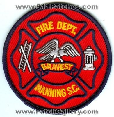 Manning Fire Department (South Carolina)
Scan By: PatchGallery.com
Keywords: dept. s.c. bravest