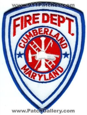 Cumberland Fire Department Patch (Maryland)
Scan By: PatchGallery.com
Keywords: dept.
