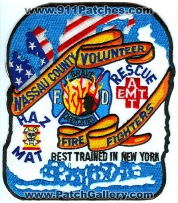 Nassau County Volunteer Fire Fighters (New York)
Scan By: PatchGallery.com
Keywords: f.d. department rescue emt amt haz-mat hazmat firefighters