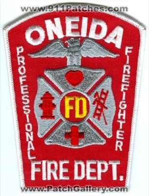 Oneida Fire Department Professional FireFighter (New York)
Scan By: PatchGallery.com
Keywords: dept. fd
