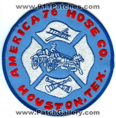 America 76 Hose Company (Texas)
Scan By: PatchGallery.com
Keywords: co. houston tex.