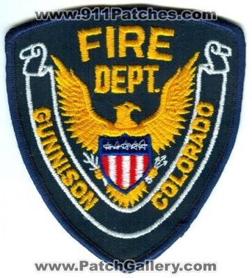 Gunnison Fire Department Patch (Colorado)
[b]Scan From: Our Collection[/b]
Keywords: dept.