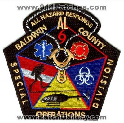 Baldwin County Special Operations Division All Hazard Response Patch (Alabama)
Scan By: PatchGallery.com
Keywords: fire ems helicopter dive
