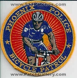 Phoenix Police Bicycle Patrol (Arizona)
Thanks to EmblemAndPatchSales.com for this scan.
