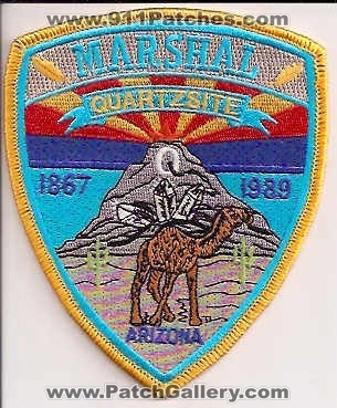 Quartzsite Marshal (Arizona)
Thanks to EmblemAndPatchSales.com for this scan.
