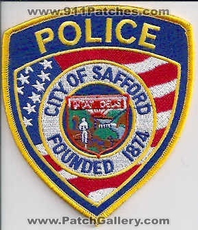 Safford Police (Arizona)
Thanks to EmblemAndPatchSales.com for this scan.
Keywords: city of
