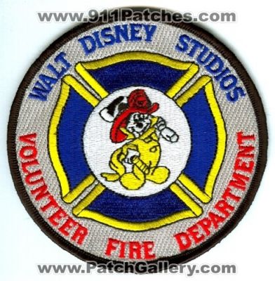 Walt Disney Studios Volunteer Fire Department Patch (California)
[b]Scan From: Our Collection[/b]
Keywords: mickey mouse