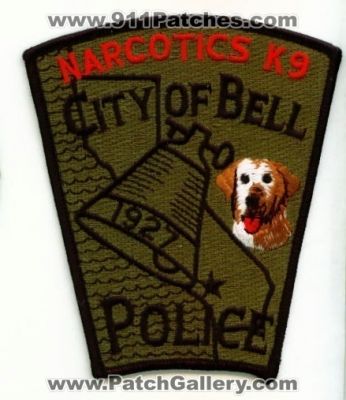 Bell Police Narcotics K-9 (California)
Thanks to apdsgt for this scan.
Keywords: city of k9