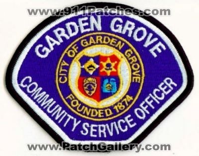 Garden Grove Police Community Service Officer (California)
Thanks to apdsgt for this scan.
Keywords: cso city of