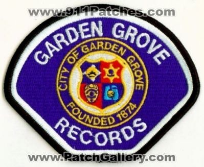 Garden Grove Police Records (California)
Thanks to apdsgt for this scan.
Keywords: city of