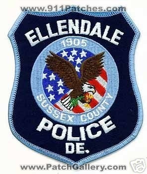 Ellendale Police (Delaware)
Thanks to apdsgt for this scan.
Keywords: de. sussex county
