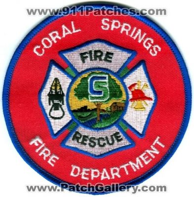 Coral Springs Fire Department (Florida)
Scan By: PatchGallery.com
Keywords: rescue