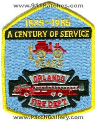 Orlando Fire Department 100 Years (Florida)
Scan By: PatchGallery.com
Keywords: dept. a century of service