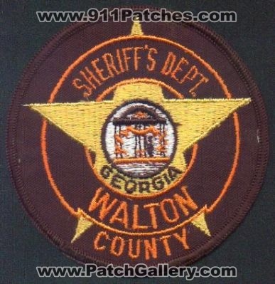 Walton County Sheriff's Dept
Thanks to EmblemAndPatchSales.com for this scan.
Keywords: georgia sheriffs department