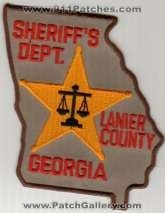 Lanier County Sheriff's Dept
Thanks to BlueLineDesigns.net for this scan.
Keywords: georgia sheriffs department