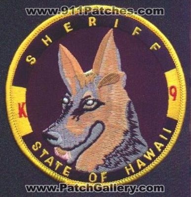 State of Hawaii Sheriff K-9
Thanks to EmblemAndPatchSales.com for this scan.
Keywords: k9