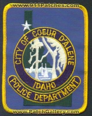 Coeur D'Alene Police Department
Thanks to EmblemAndPatchSales.com for this scan.
Keywords: idaho dalene city of