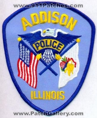 Addison Police
Thanks to EmblemAndPatchSales.com for this scan.
Keywords: illinois