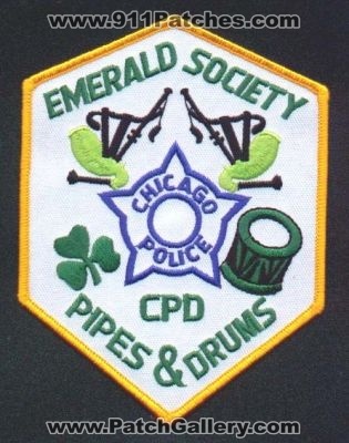 Chicago Police Emerald Society Pipes & Drums
Thanks to EmblemAndPatchSales.com for this scan.
Keywords: illinois