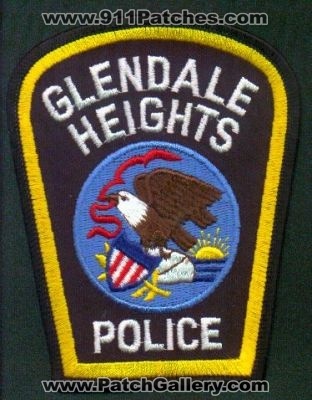Glendale Heights Police
Thanks to EmblemAndPatchSales.com for this scan.
Keywords: illinois