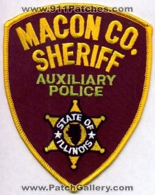 Macon County Sheriff Auxiliary Police
Thanks to EmblemAndPatchSales.com for this scan.
Keywords: illinois